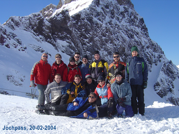 Enlarged view: Skiing day, Engelberg, Winter 2004