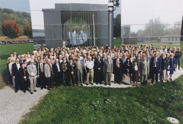 Enlarged view: Inauguration of PSI's Solar Furnace, Spring 1997
